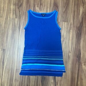 Women’s Blue Striped Tank Top